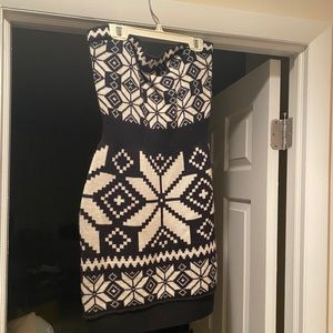 VS snowflake sweater dress